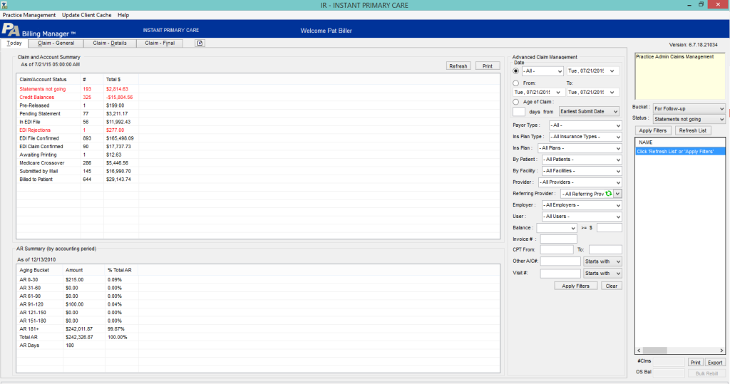 Billing Dashboard